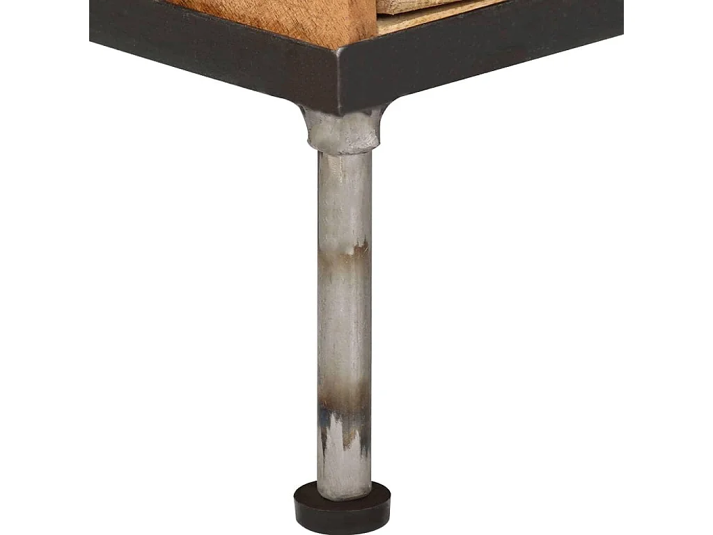 Buffet aparador armário console cômoda 106 cm madeira de mangueira maciça 4402089