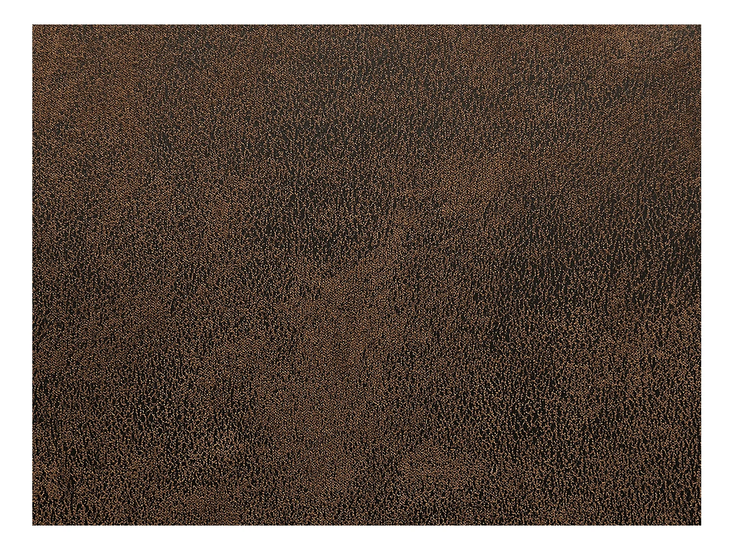 Poltrona clube em microfibra castanho aspeto couro envelhecido - MADIE II