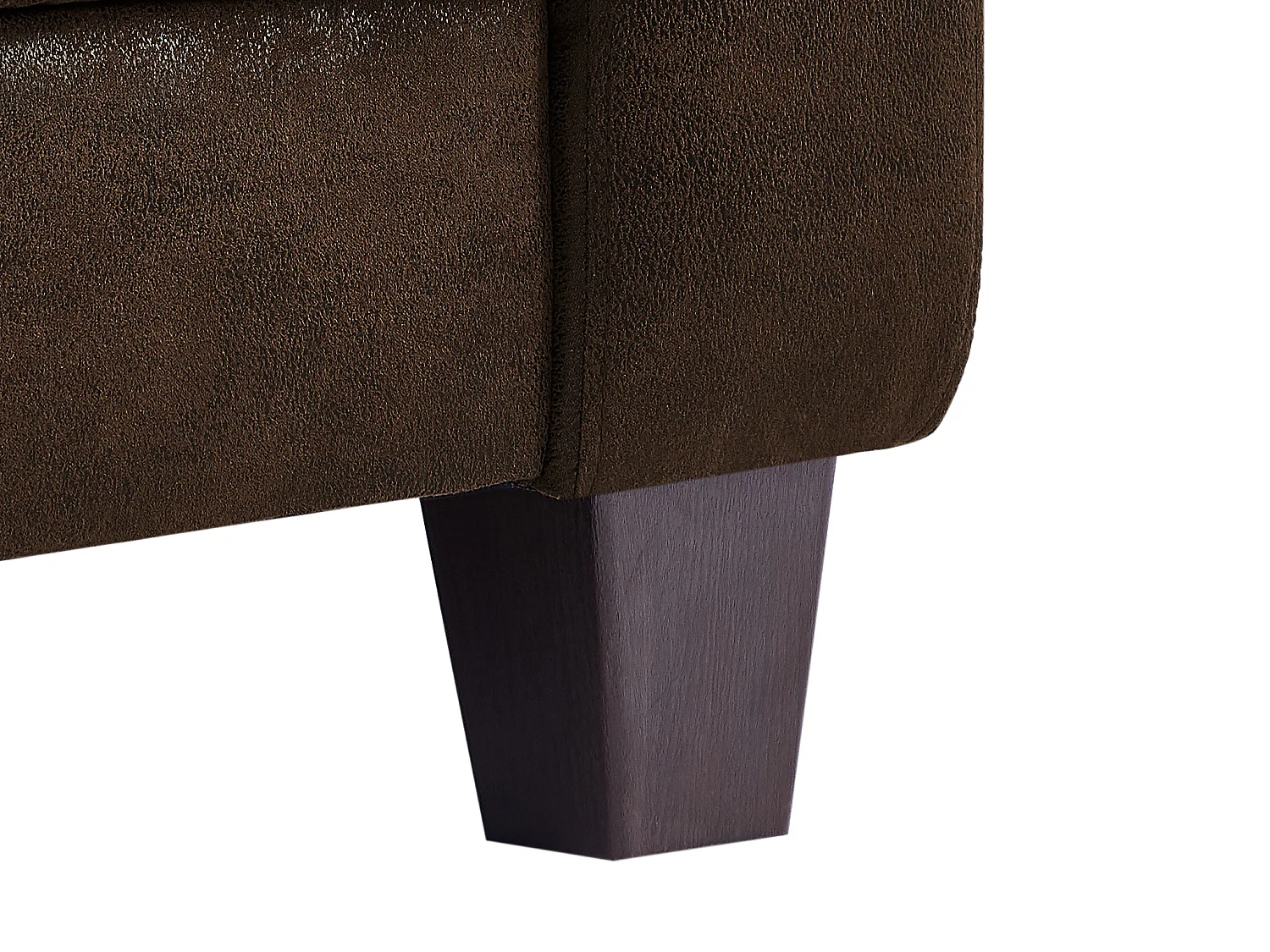 Club-Sessel - Mikrofaser - Braun - Vintage-Leder-Optik - MADIE II