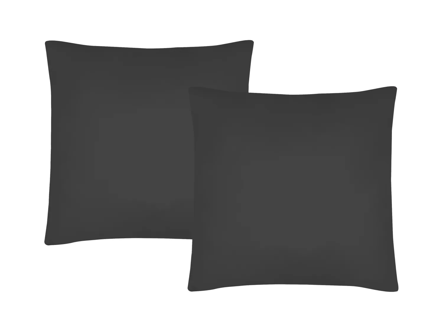 Juego de cama de satén 108 hilos/ cm² - Funda nórdica 240 x 260 cm + 2 fundas de almohada 63 x 63 cm - Gris antracita - TALORA de PALACIO