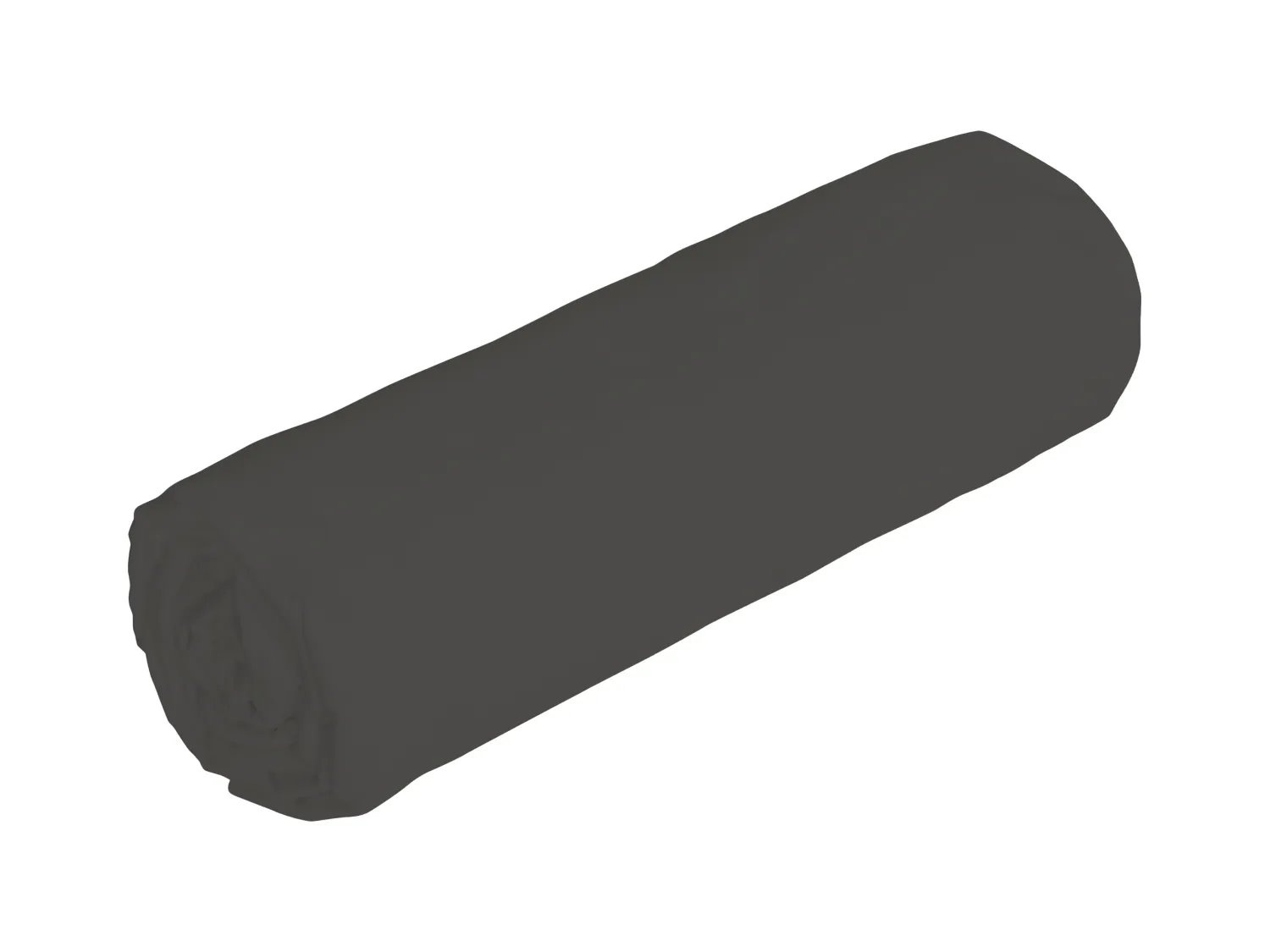 Sábana ajustable de satén 108 hilos/ cm² - 140 x 190 cm - Altura 30 cm - Gris antracita - TALORA de PALACIO