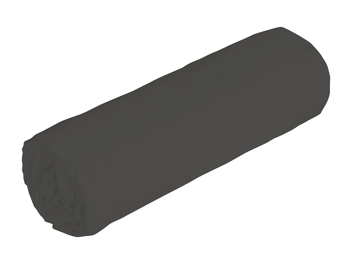 Drap housse en satin 108 fils/cm² - 160 x 200 cm - Bonnet 30 cm - Gris anthracite - TALORA de PALACIO