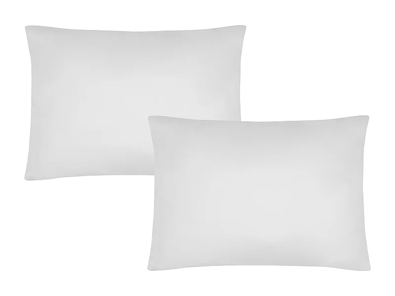 Conjunto de 2 fronhas em cetim 108 fios/cm² 50 x 70 cm branco - TALORA de PALACIO