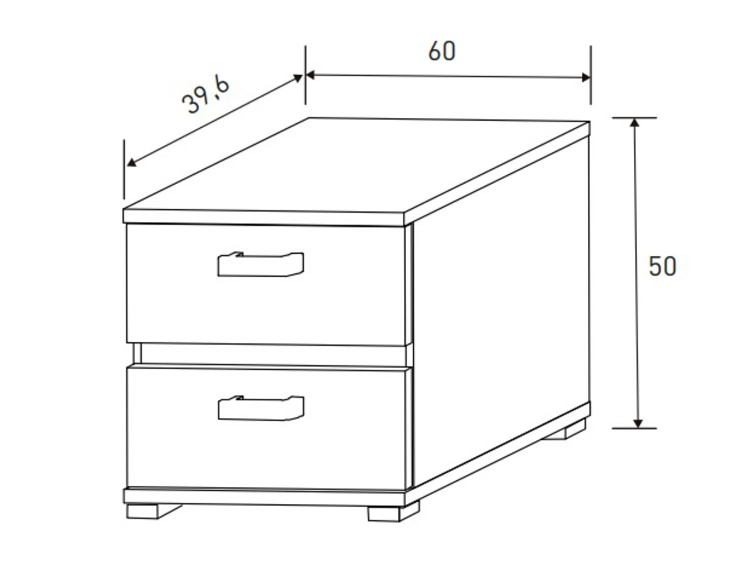 Ensemble de tête de lit avec LED + 2 tables de chevet coloris chêne cambrian/effet textile