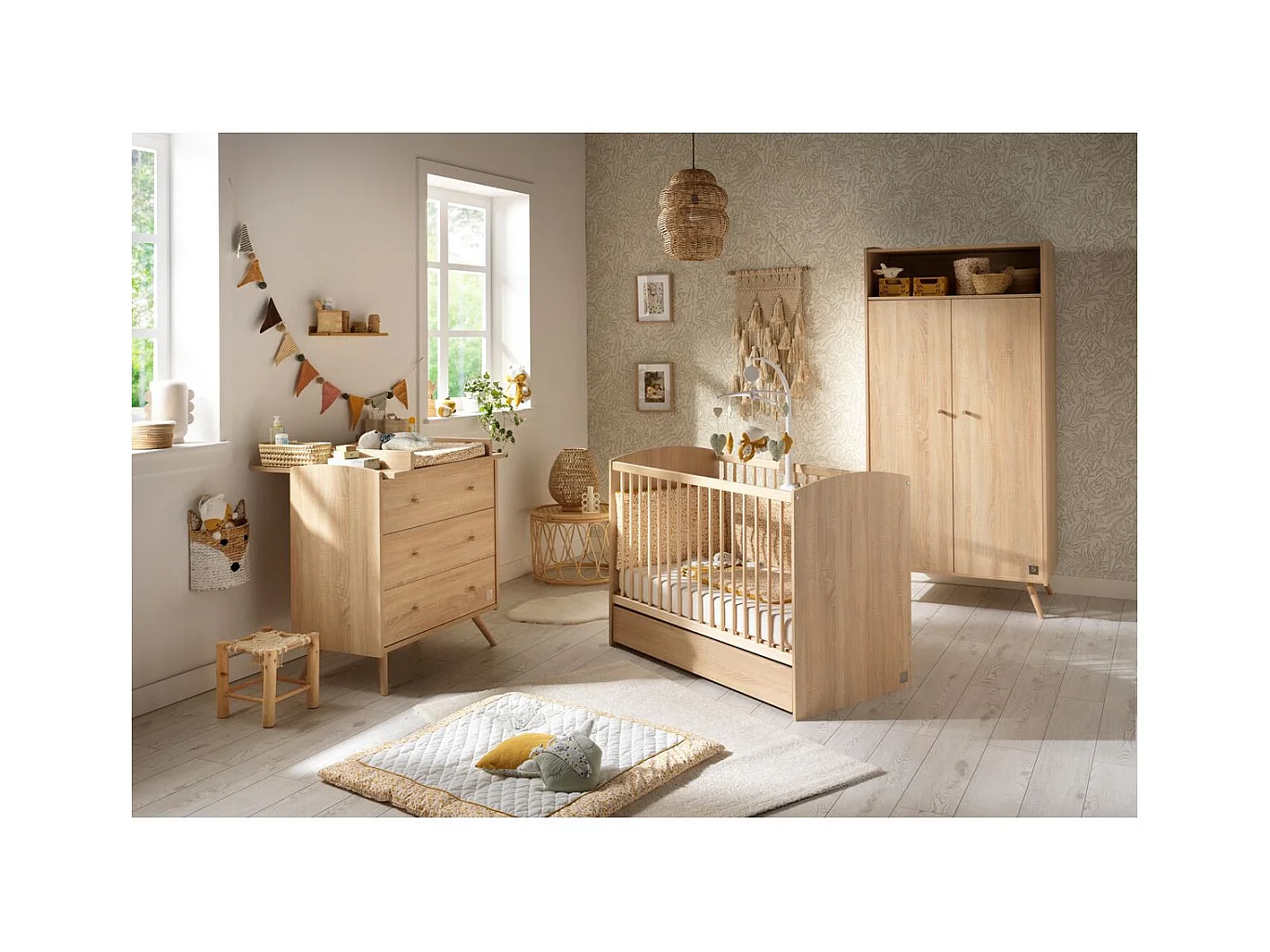 Lit bébé 60x120 Access - Bois de chêne