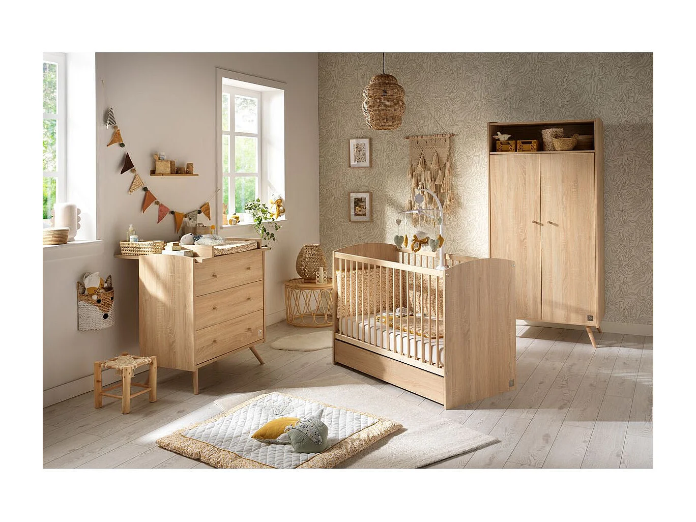 Lit bébé 60x120 Access - Bois de chêne