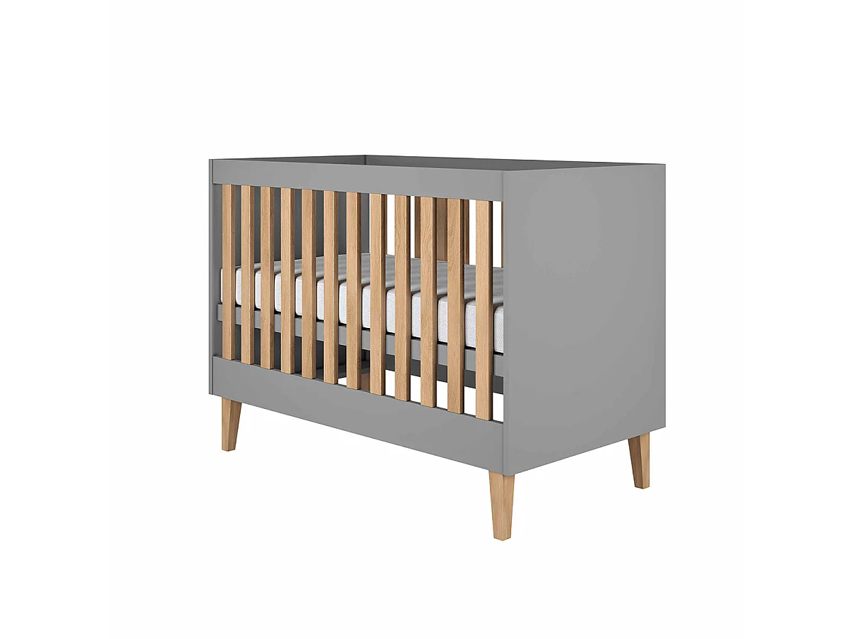 Lit bébé 60x120 Kubi - Gris