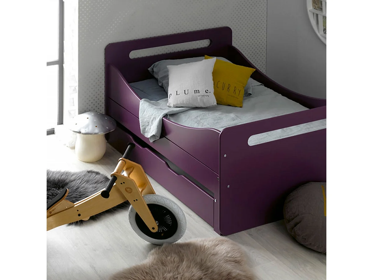Lit évolutif 90x140 - 90x190 Féroé Violet