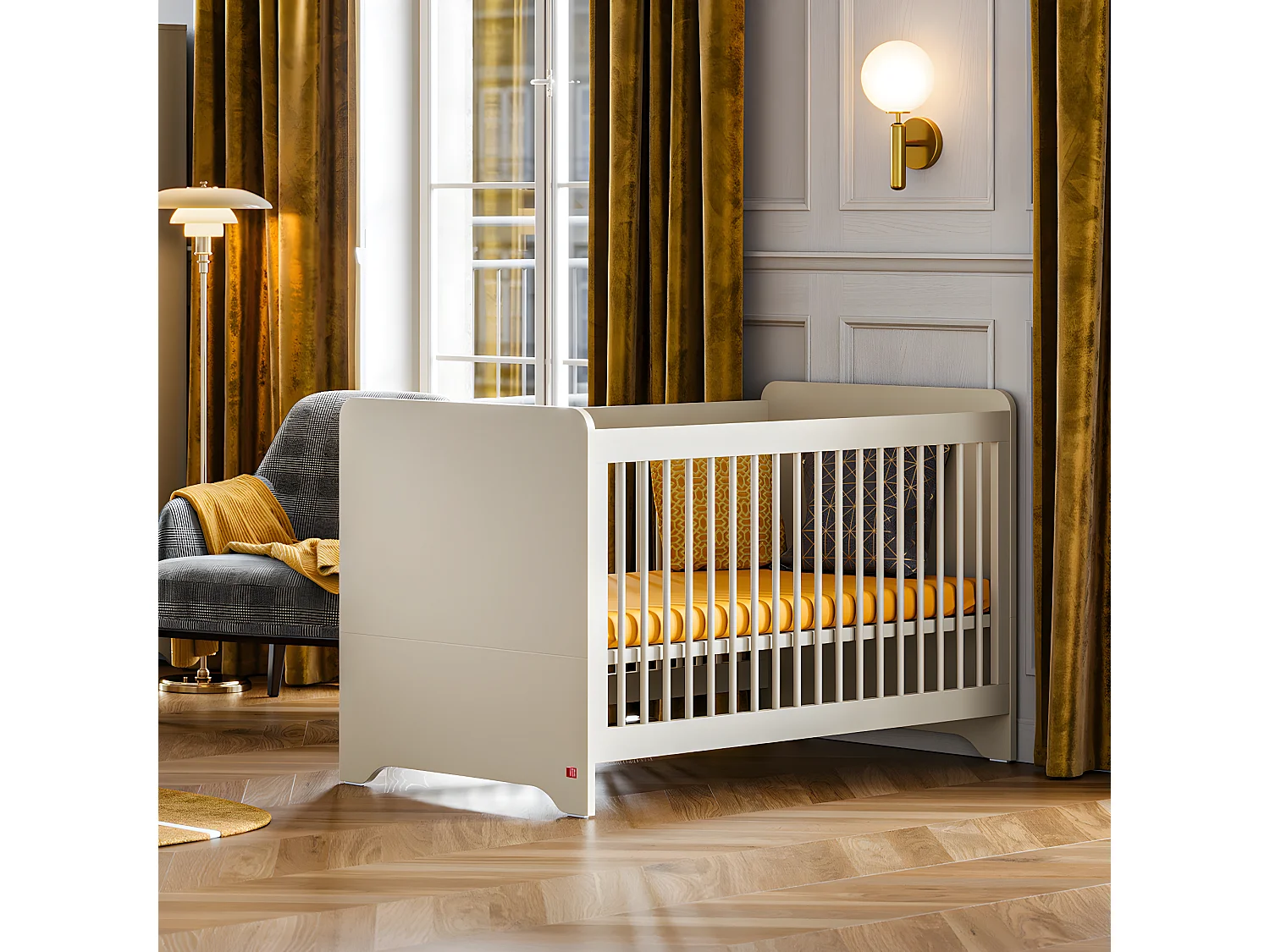 Lit évolutif 70x140 Ova Beige