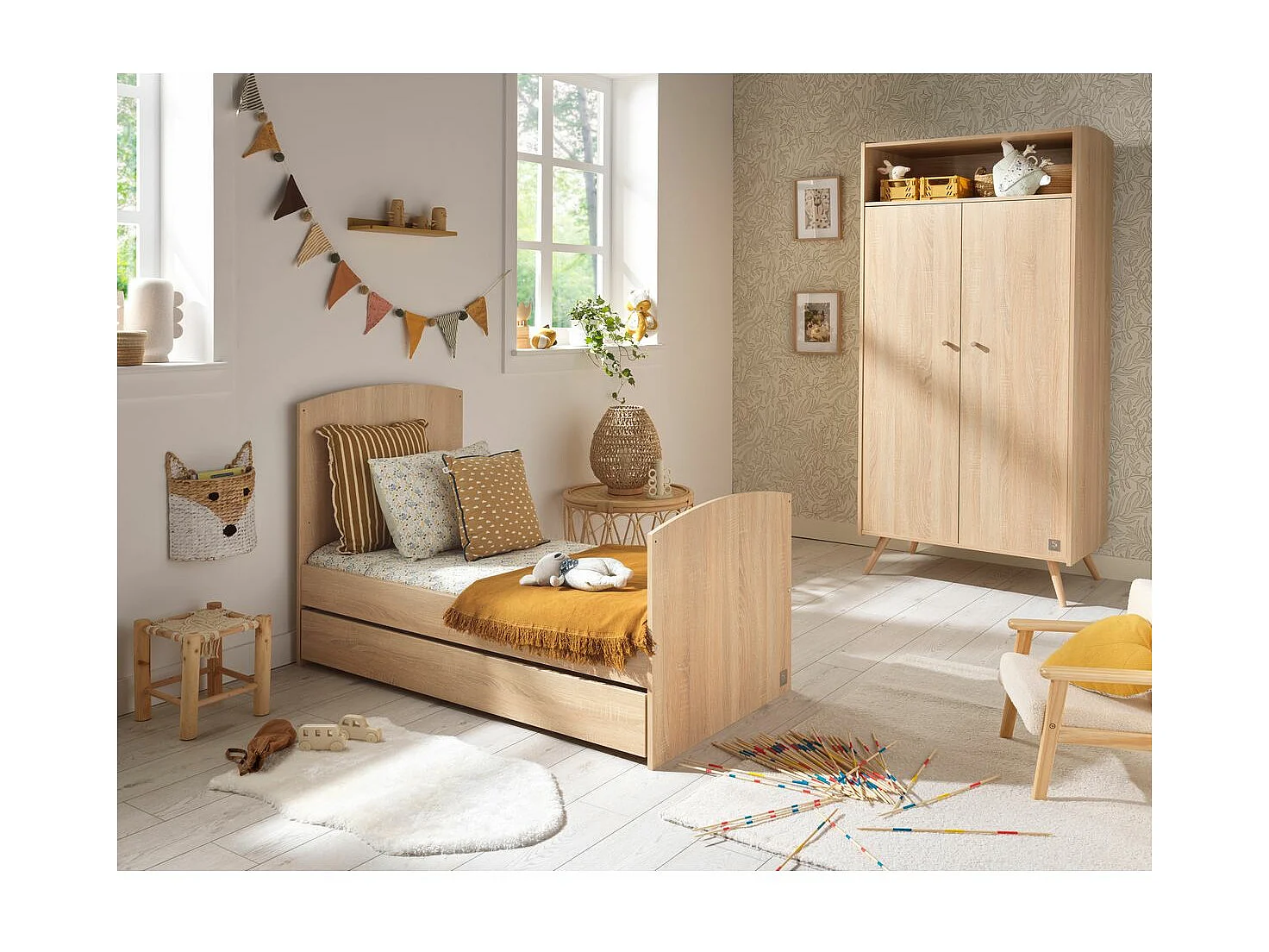 Lit évolutif 70x140 Access - Bois de chêne