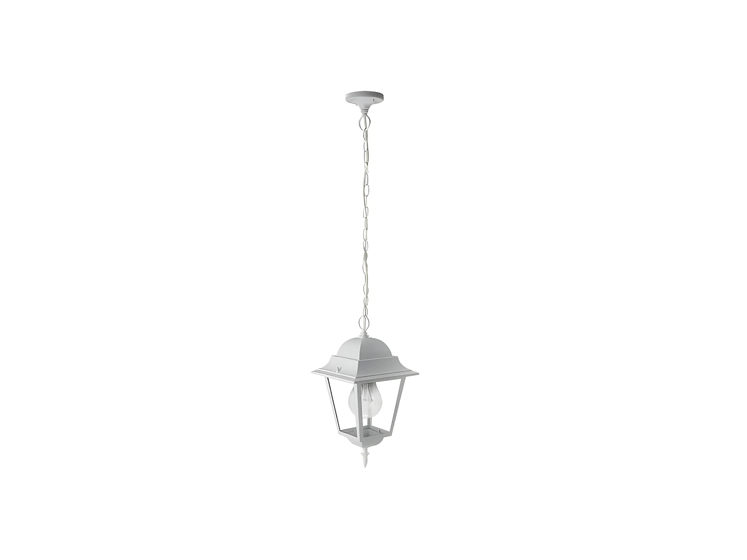 Plafonnier blanc pour modèle extérieur en aluminium SPICA Ip44 FABRILAMP