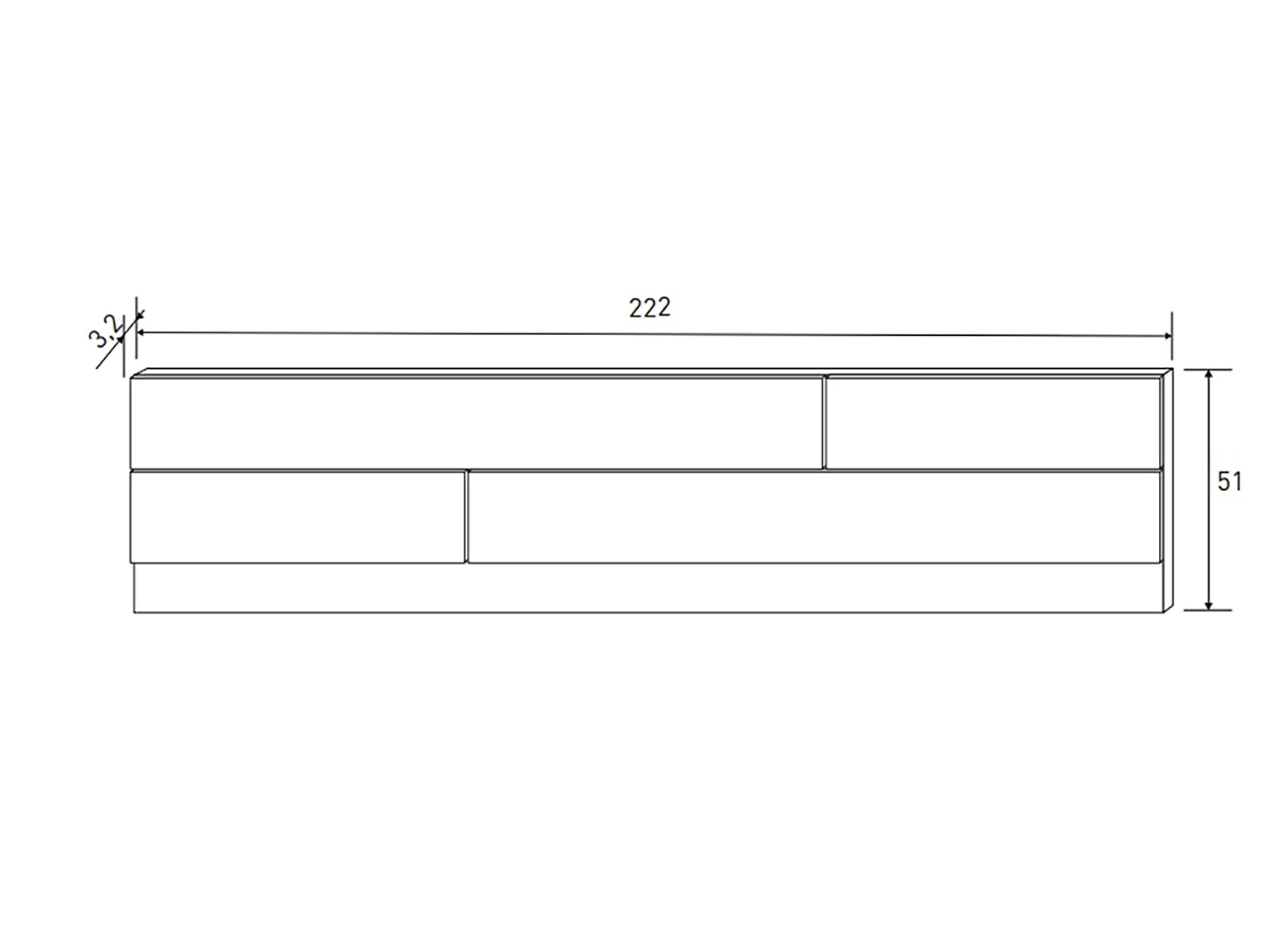 Ensemble tête de lit + 2 tables chevets coloris chêne cambrian/blanc