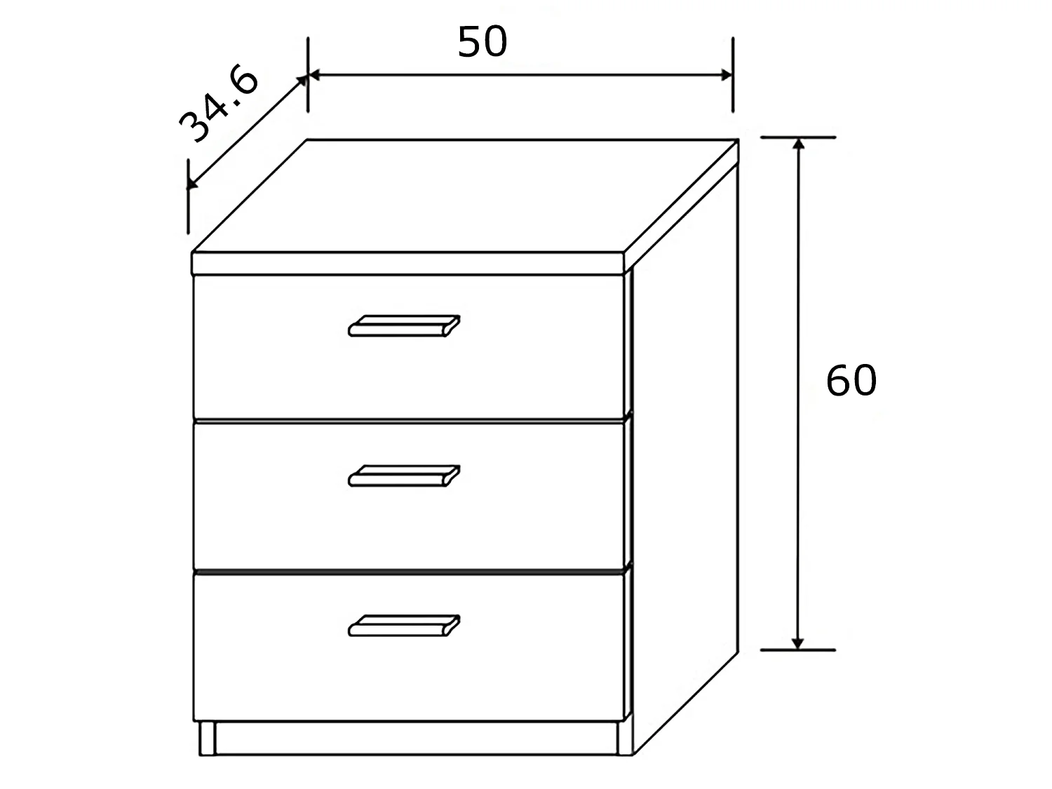 Ensemble tête de lit + 2 tables chevets coloris chêne cambrian/blanc