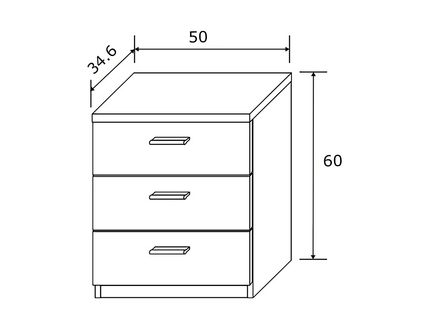 Ensemble tête de lit + 2 tables chevets coloris chêne cambrian/blanc