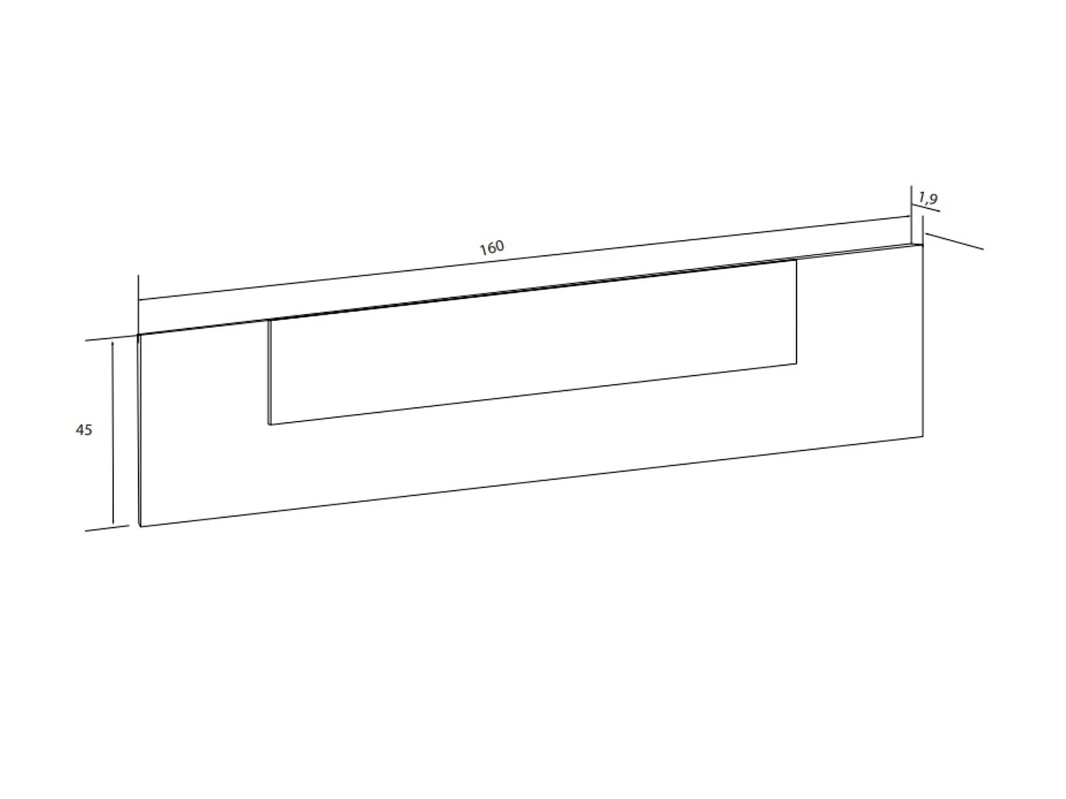 Ensemble chambre à coucher, tête de lit + 2 tables chevets coloris blanc, chêne cambrian