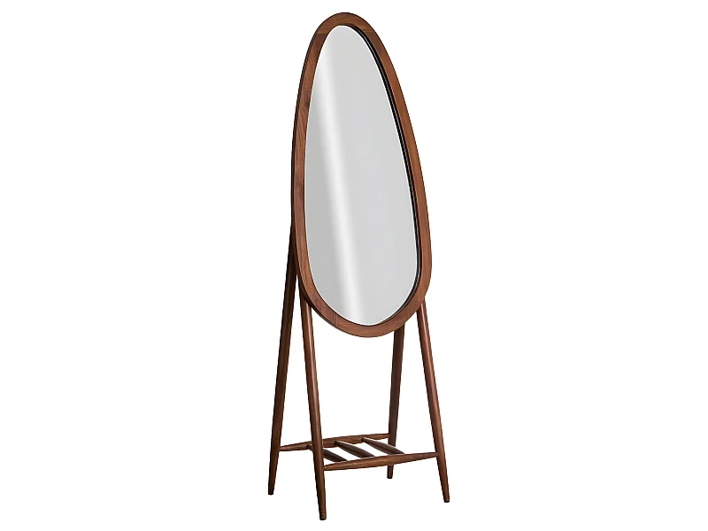 Miroir sur pied en bois de manguier Joyce