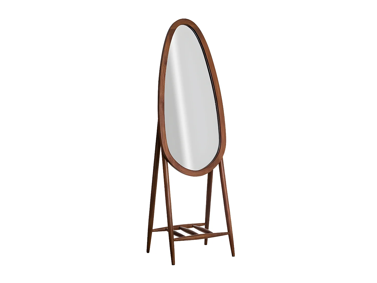 Miroir sur pied en bois de manguier Joyce