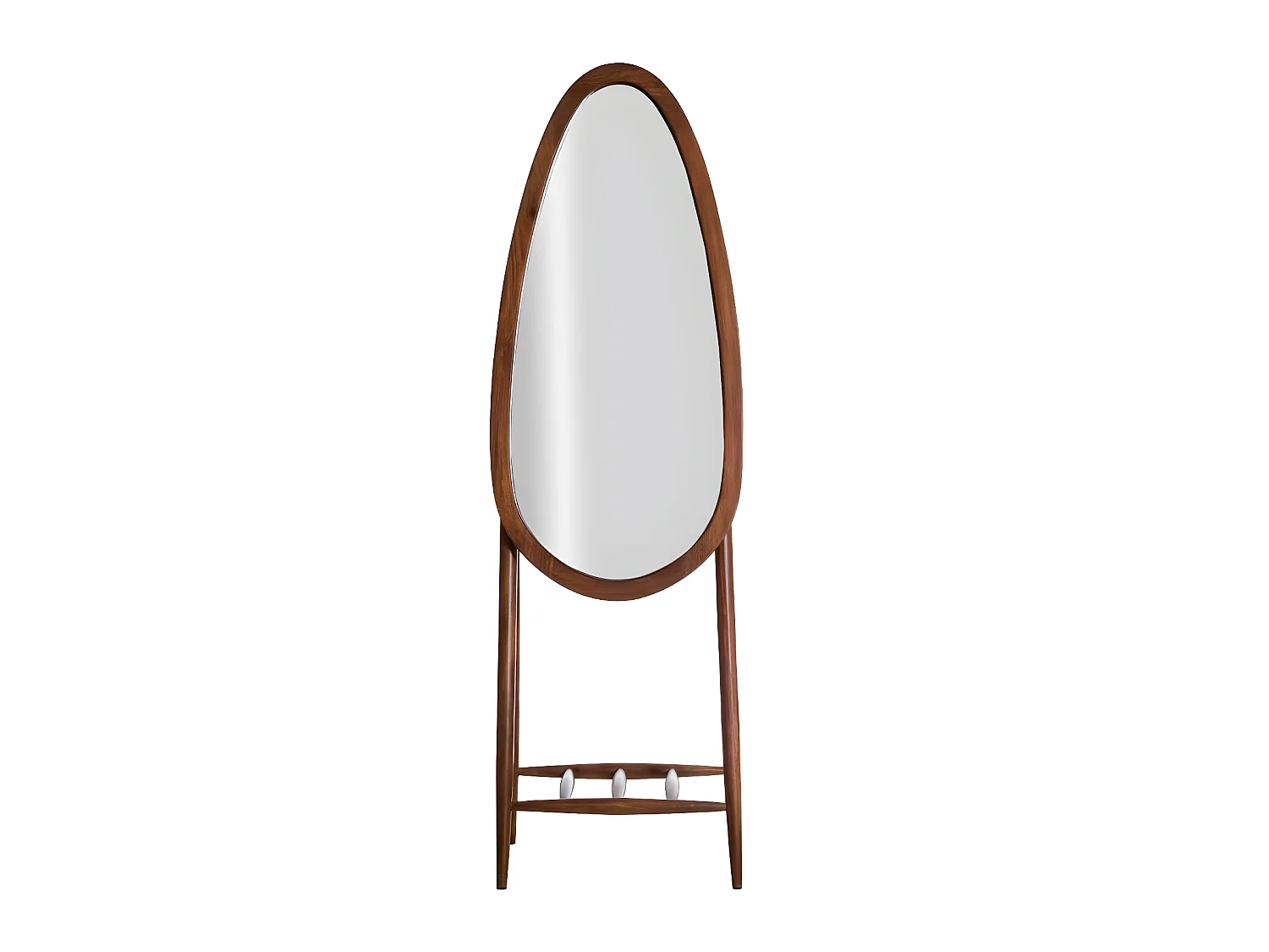 Miroir sur pied en bois de manguier Joyce