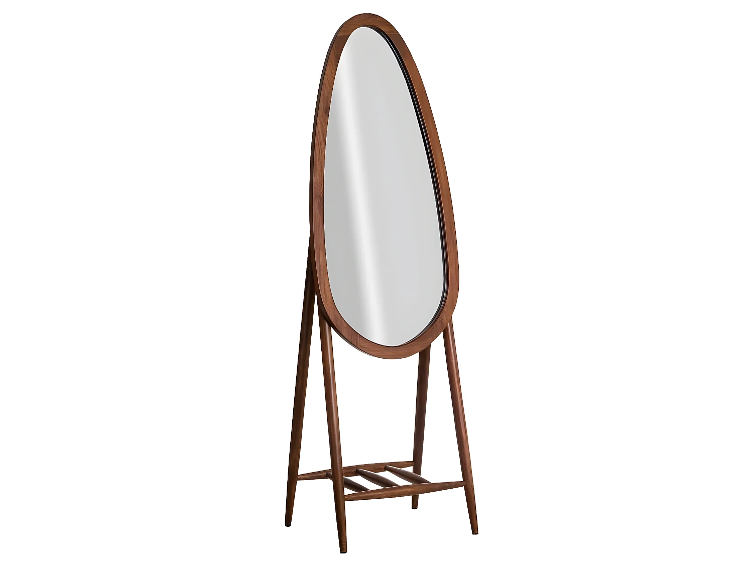 Miroir sur pied en bois de manguier Joyce