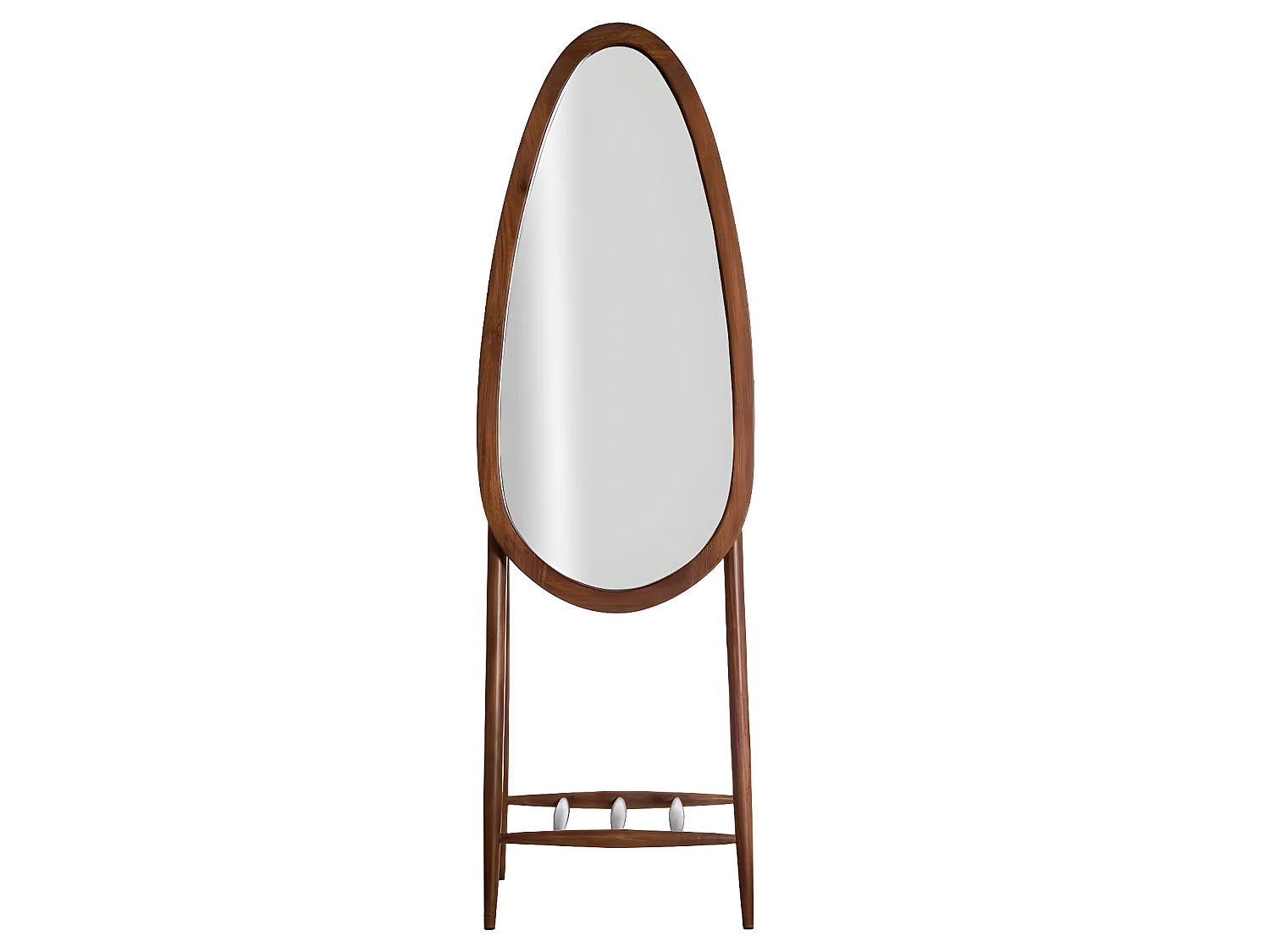 Miroir sur pied en bois de manguier Joyce