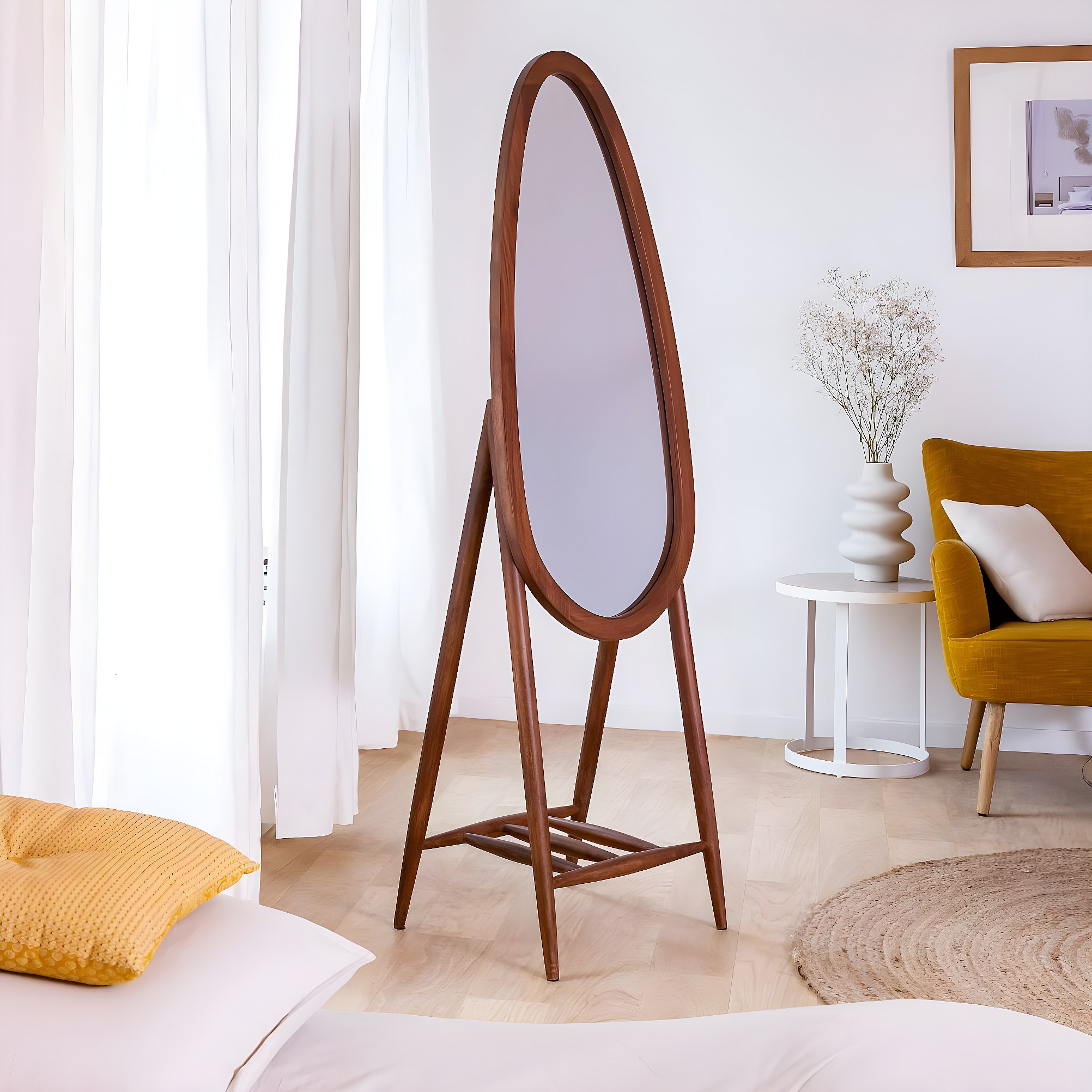 by Mooss - Miroir de table - Zwart - Bio - 15 cm