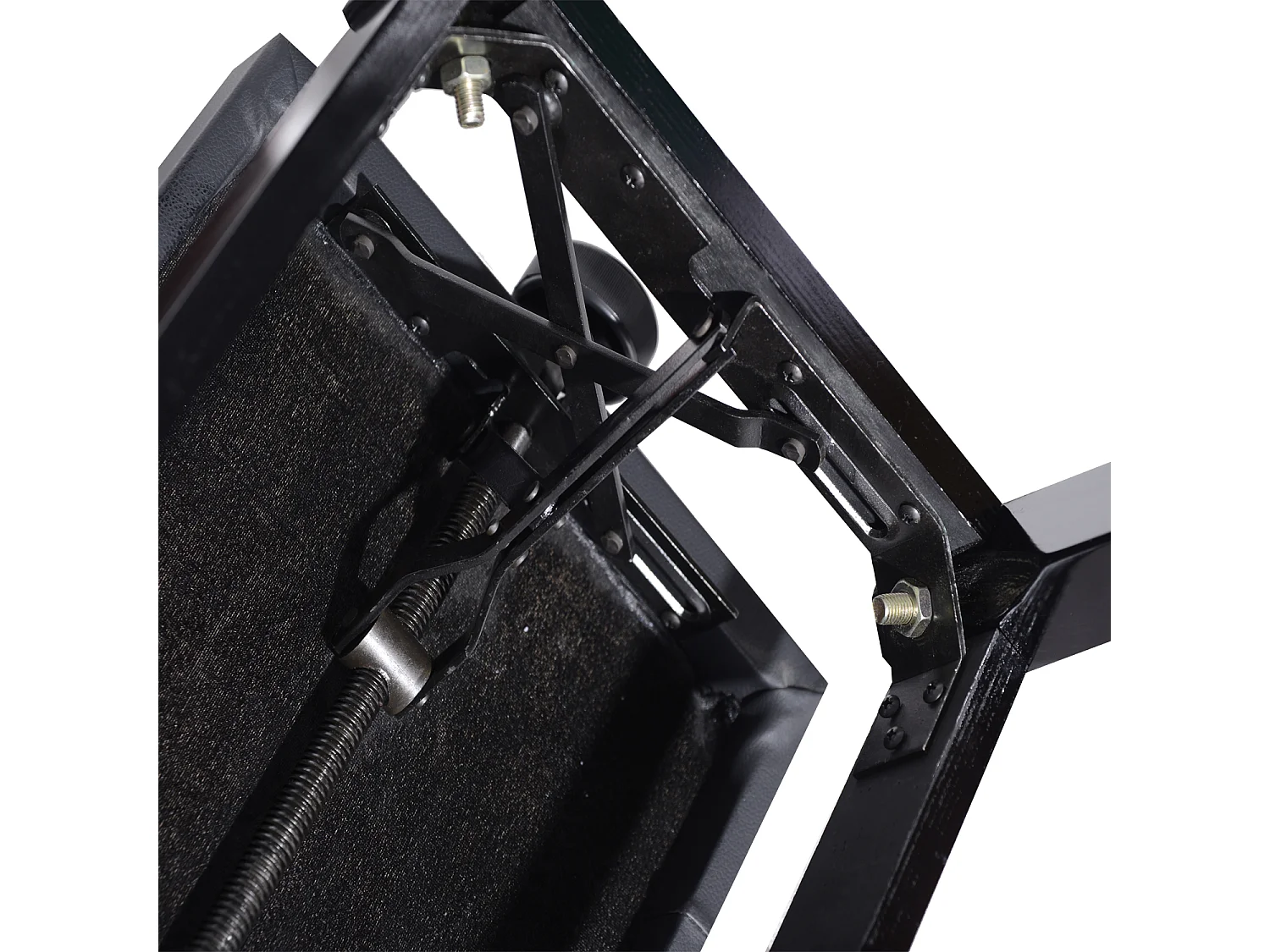 HOMCOM Banquette piano tabouret siege hauteur reglable noir bois revêtement synthétique