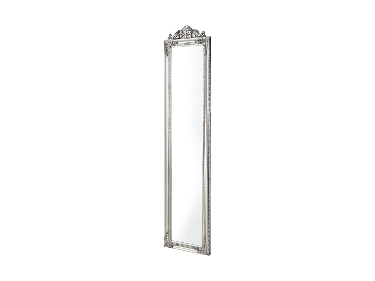 Miroir sur Pied Arezzo Inclinable 160 x 40 cm Argenté [en.casa]