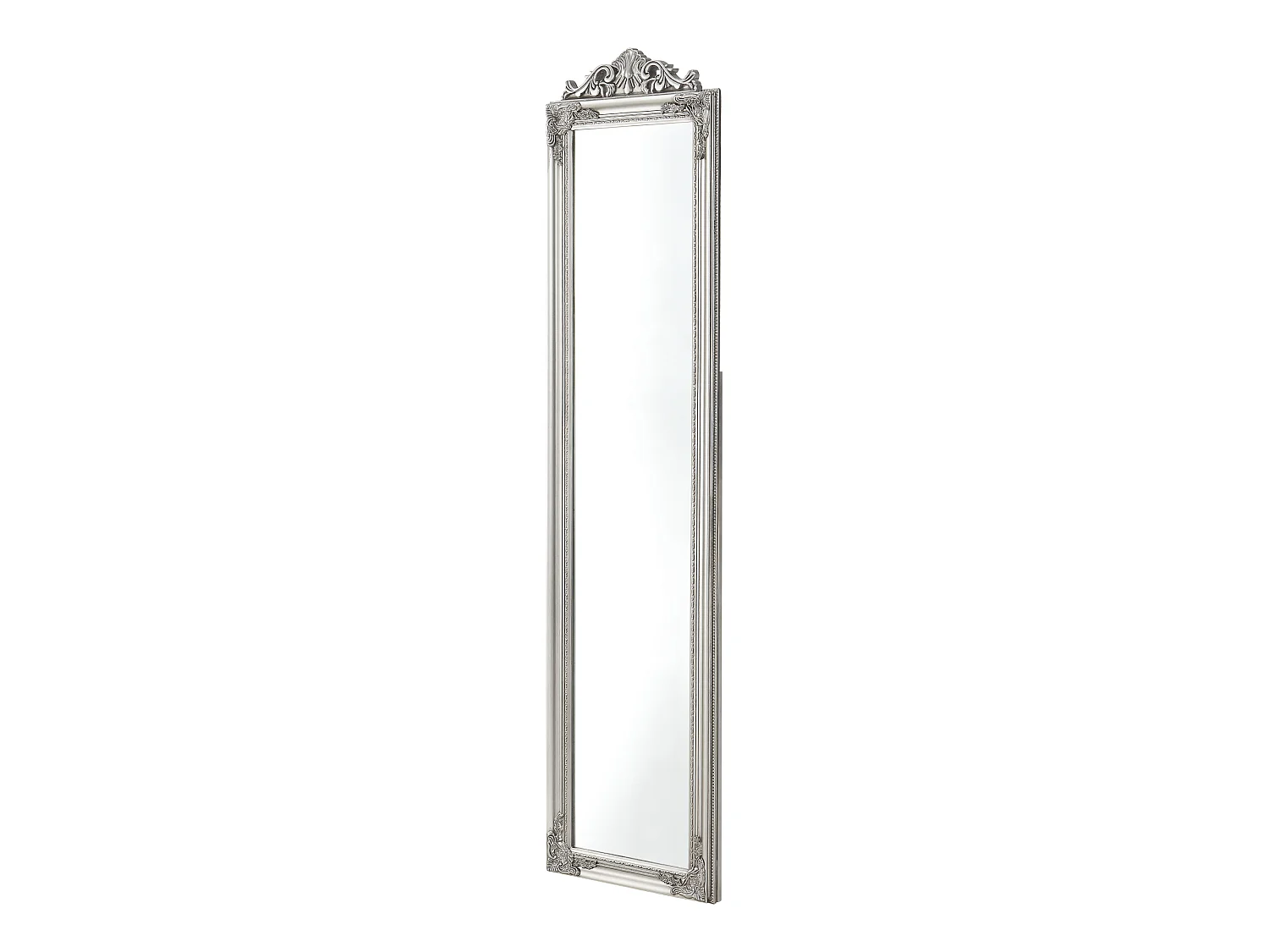 Miroir sur Pied Arezzo Inclinable 160 x 40 cm Argenté [en.casa]