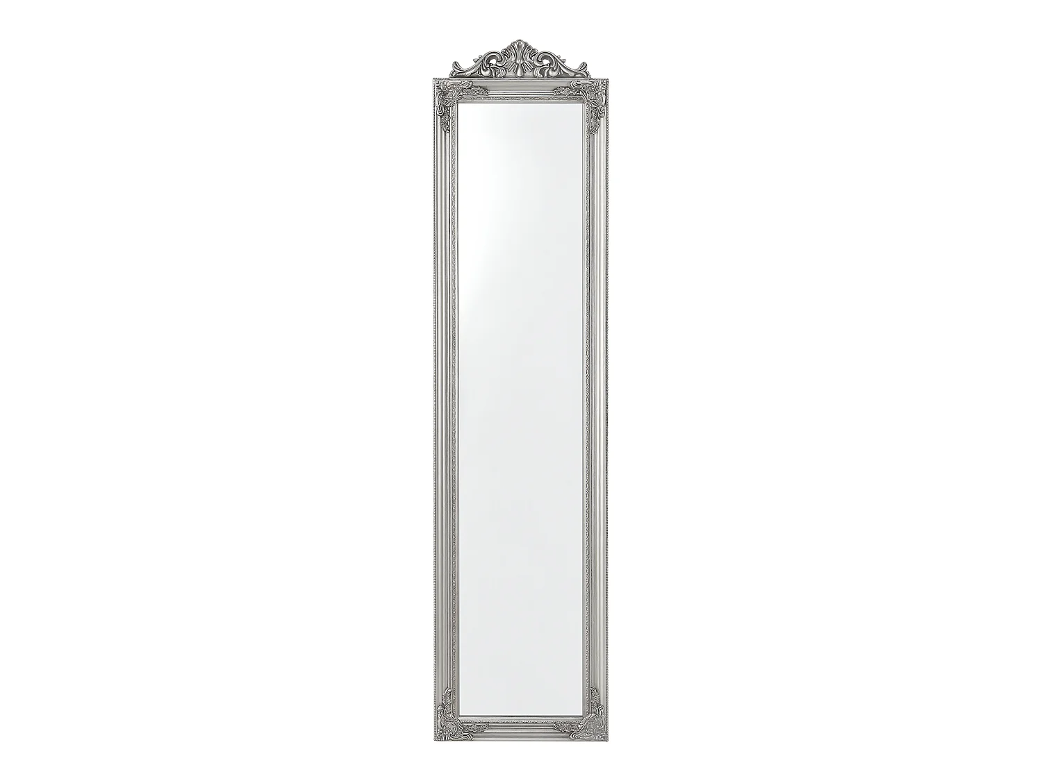 Miroir sur Pied Arezzo Inclinable 160 x 40 cm Argenté [en.casa]