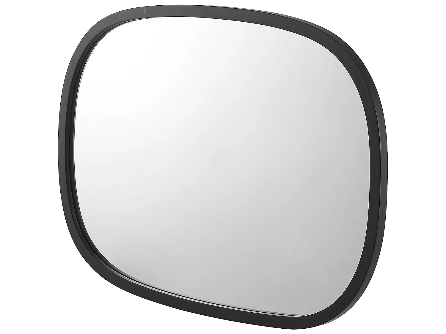 Miroir mural Copertino ovale 70 x 50 cm noir mat [en.casa]