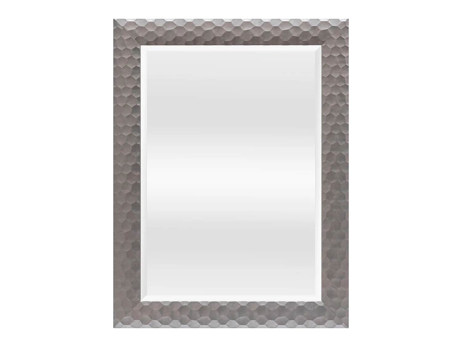 Miroir mural Ocre rectangulaire 84 x 64 cm argenté [en.casa]