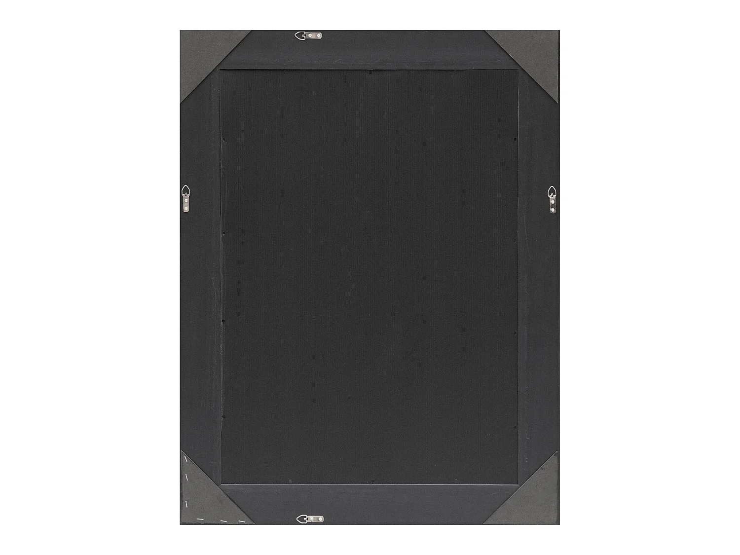 Miroir mural Ocre rectangulaire 84 x 64 cm argenté [en.casa]