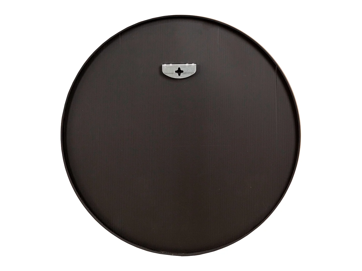 Miroir mural Ordona diamètre 40 cm cadre en aluminium noir [en.casa]