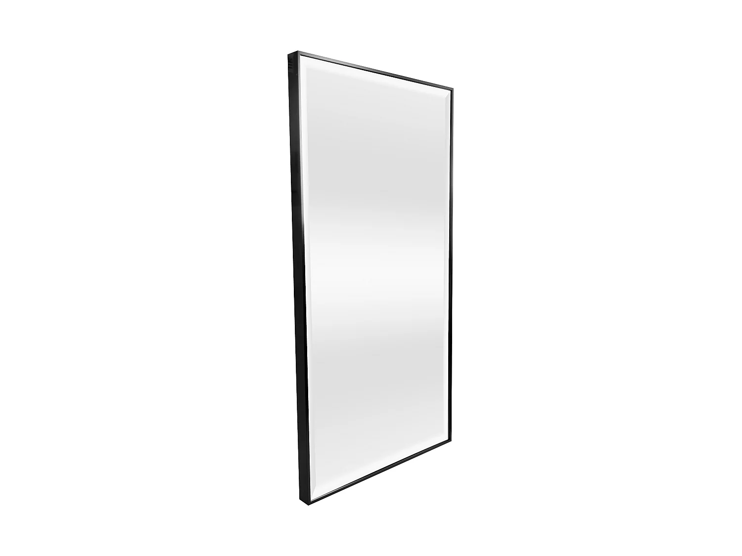 Miroir mural Novoli rectangulaire 102 x 52 cm noir [en.casa]