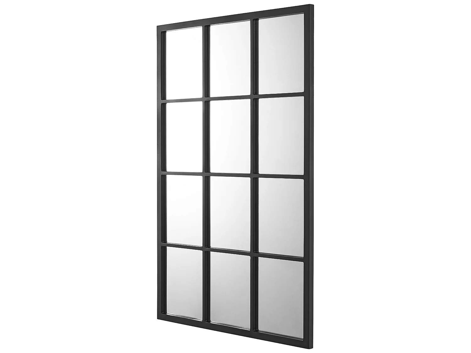 Miroir mural Cupello rectangulaire 90 x 60 cm noir mat [en.casa]