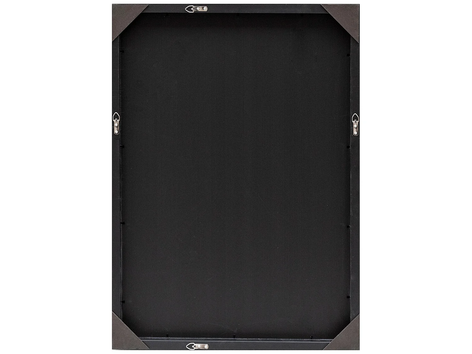 Miroir mural Novoli rectangulaire 72 x 52 cm noir [en.casa]