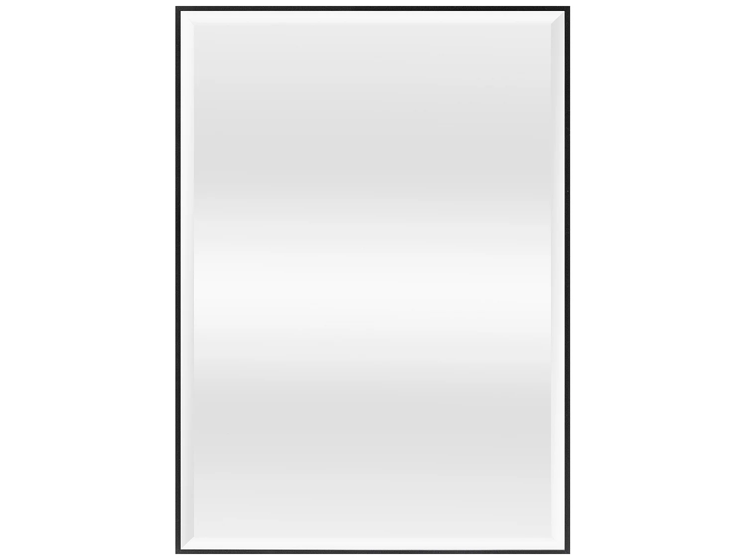 Miroir mural Novoli rectangulaire 72 x 52 cm noir [en.casa]