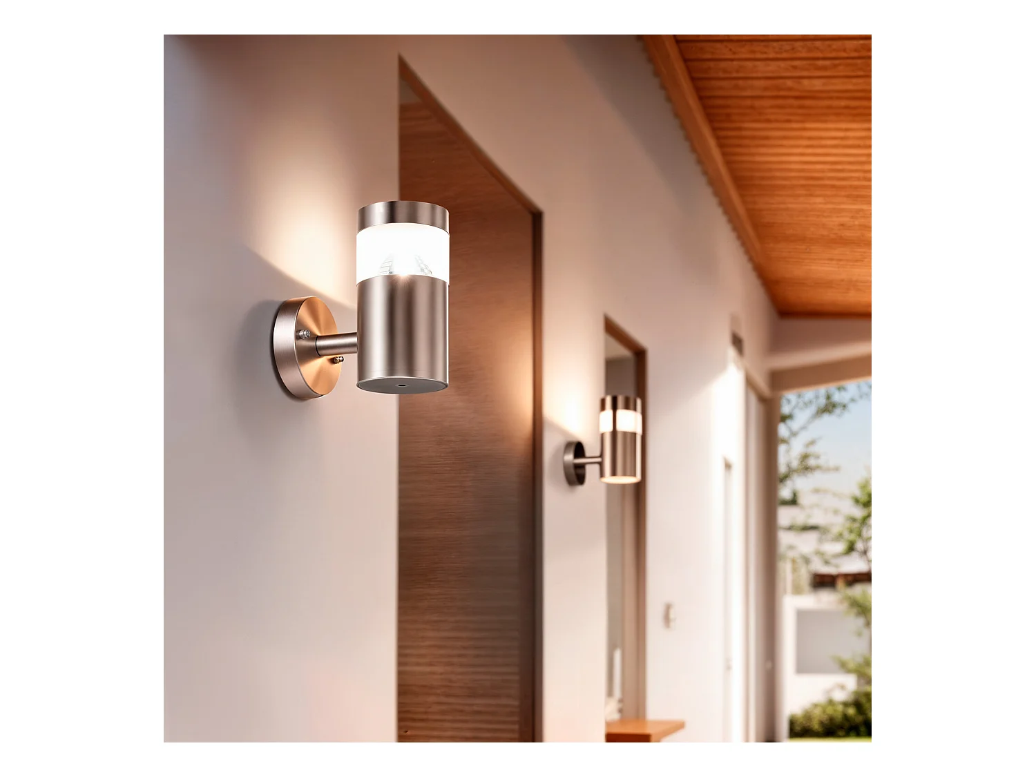 Lampada da Parete per Esterni LED 5W Acciaio Inossidabile Inti 3000K Bianco Caldo