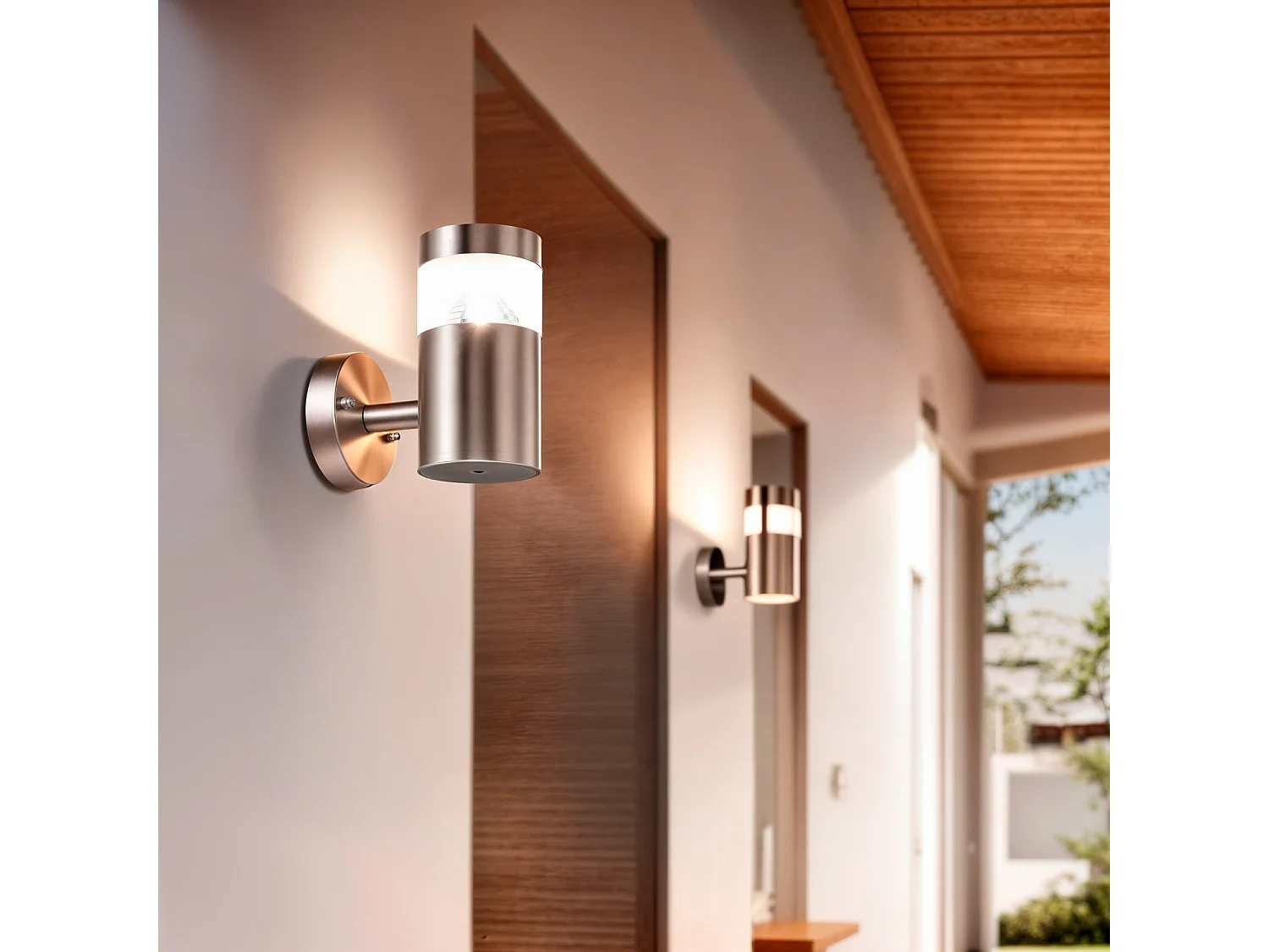 Lampada da Parete per Esterni LED 5W Acciaio Inossidabile Inti 3000K Bianco Caldo