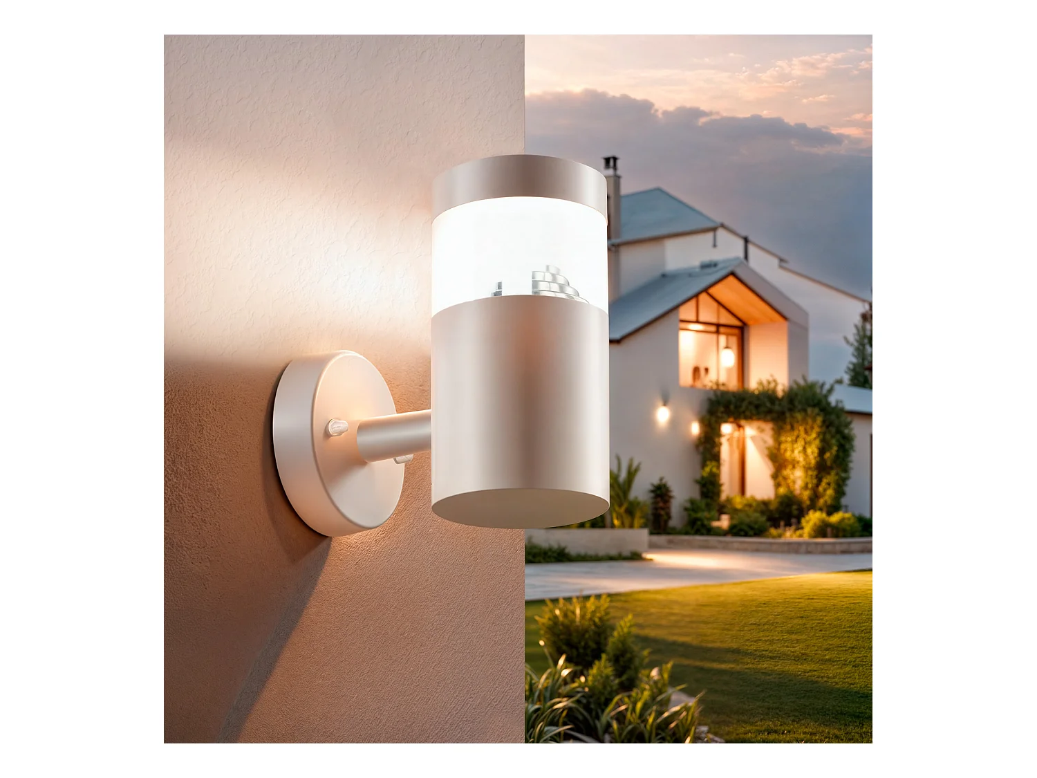 Lámpara de Pared Exterior LED 5W Acero Inoxidable Inti White 4000K Blanco Neutro