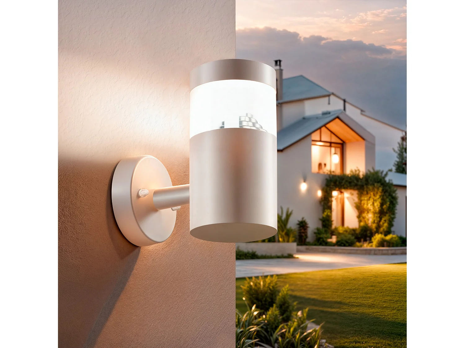 Lámpara de Pared Exterior LED 5W Acero Inoxidable Inti White 4000K Blanco Neutro