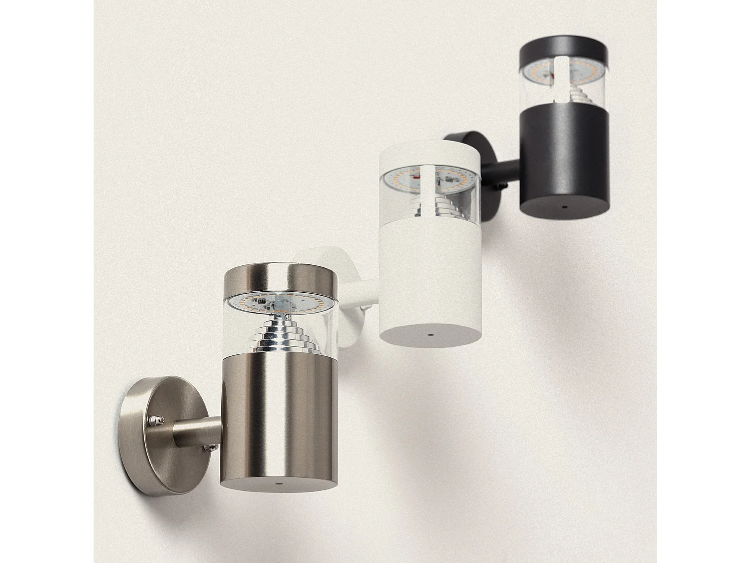 Lámpara de Pared Exterior LED 5W Acero Inoxidable Inti White 4000K Blanco Neutro