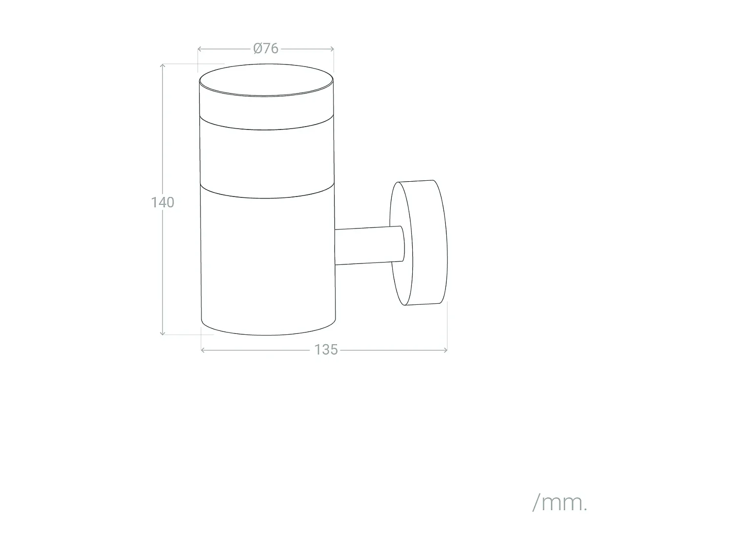 Lámpara de Pared Exterior LED 5W Acero Inoxidable Inti White 4000K Blanco Neutro