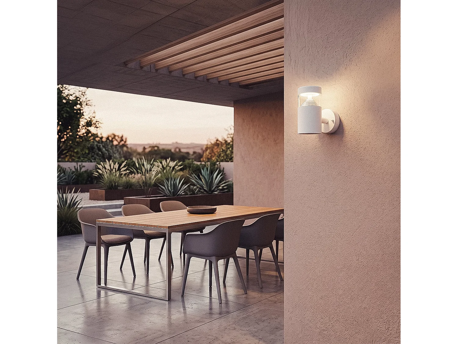Lampe Murale LED Extérieure 5W Acier Inoxydable Inti White 4000K Blanc neutre