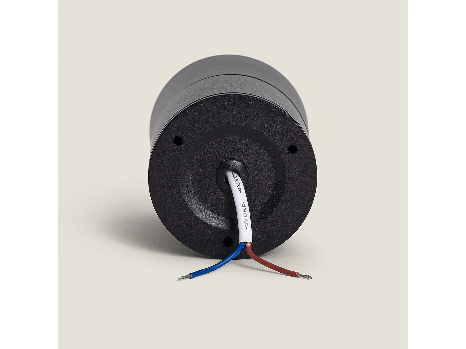 Applique LED 7W Alluminio Circolare Nero New Onuba 2700K Bianco Caldo