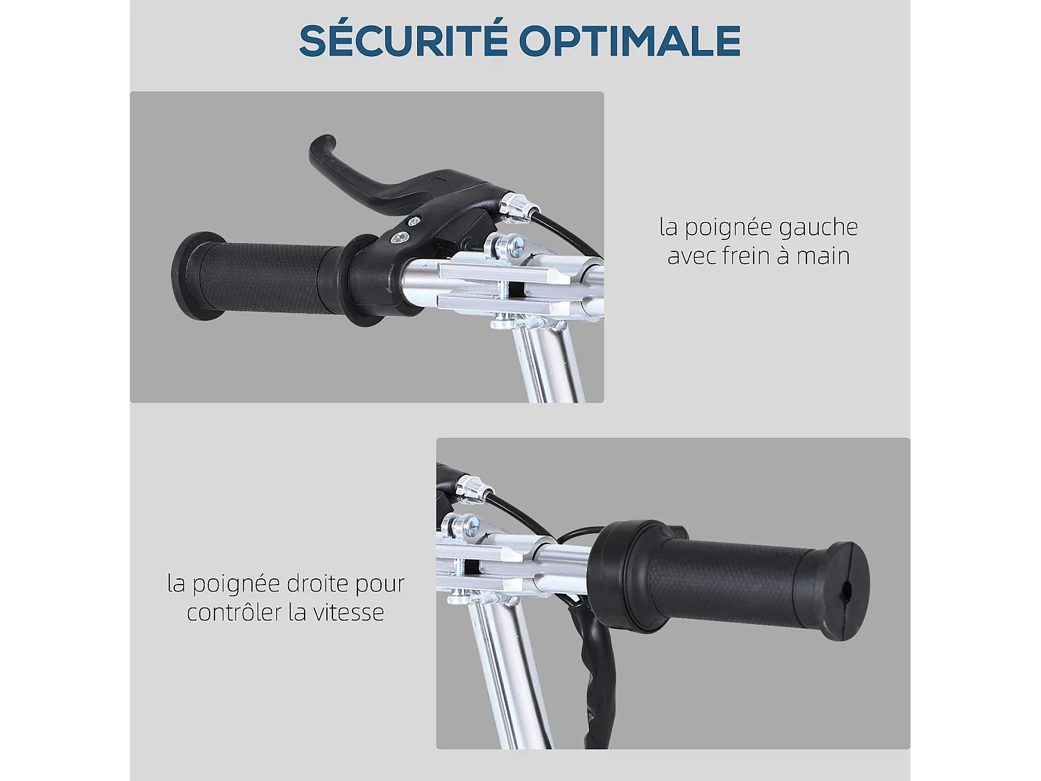 Trottinette électrique 120 W pliable pour enfant de 7 à 12 ans hauteur guidon et selle réglable 10 Km/h max. rouge