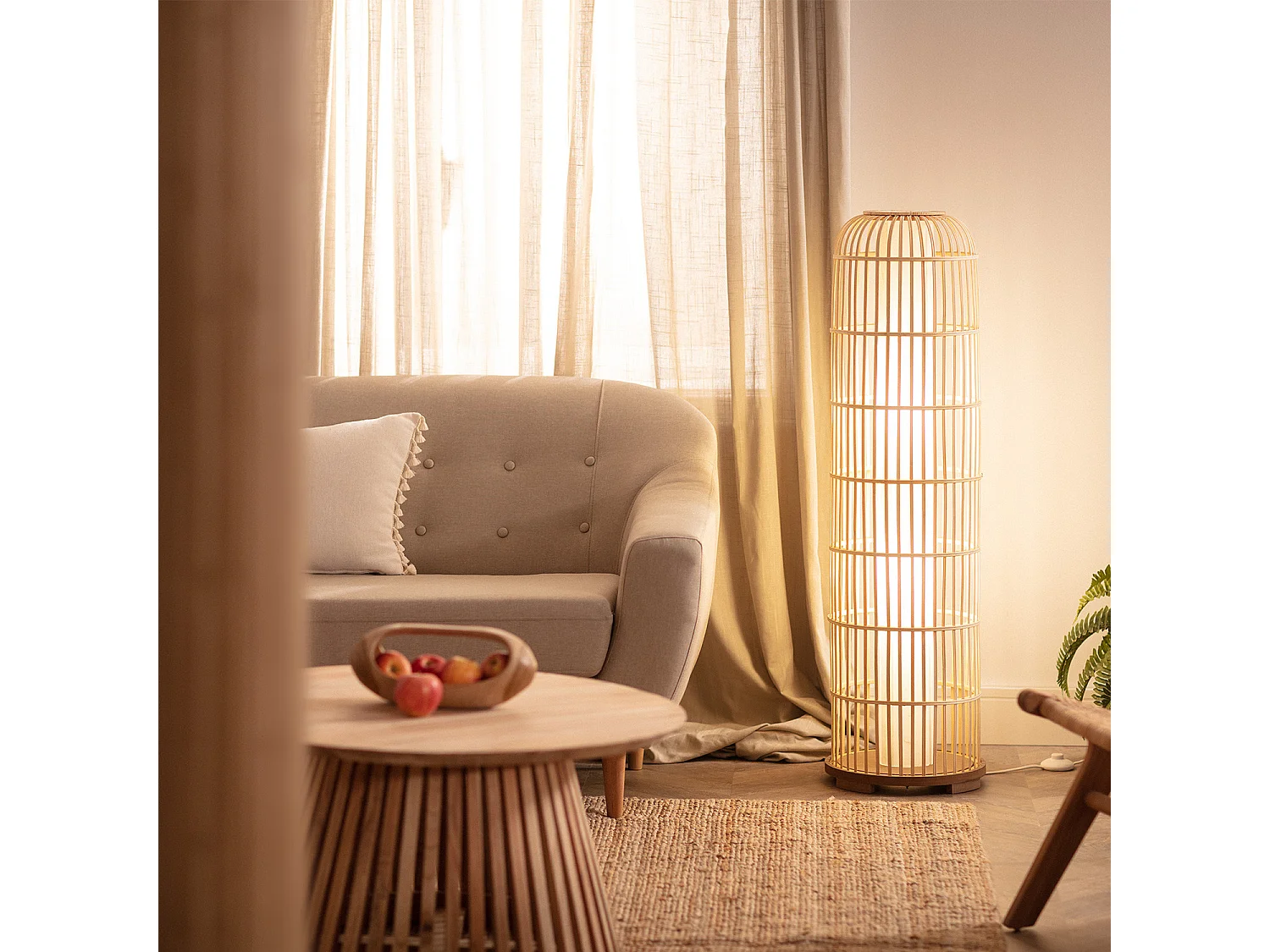 Lampadaire Bambou Manddy