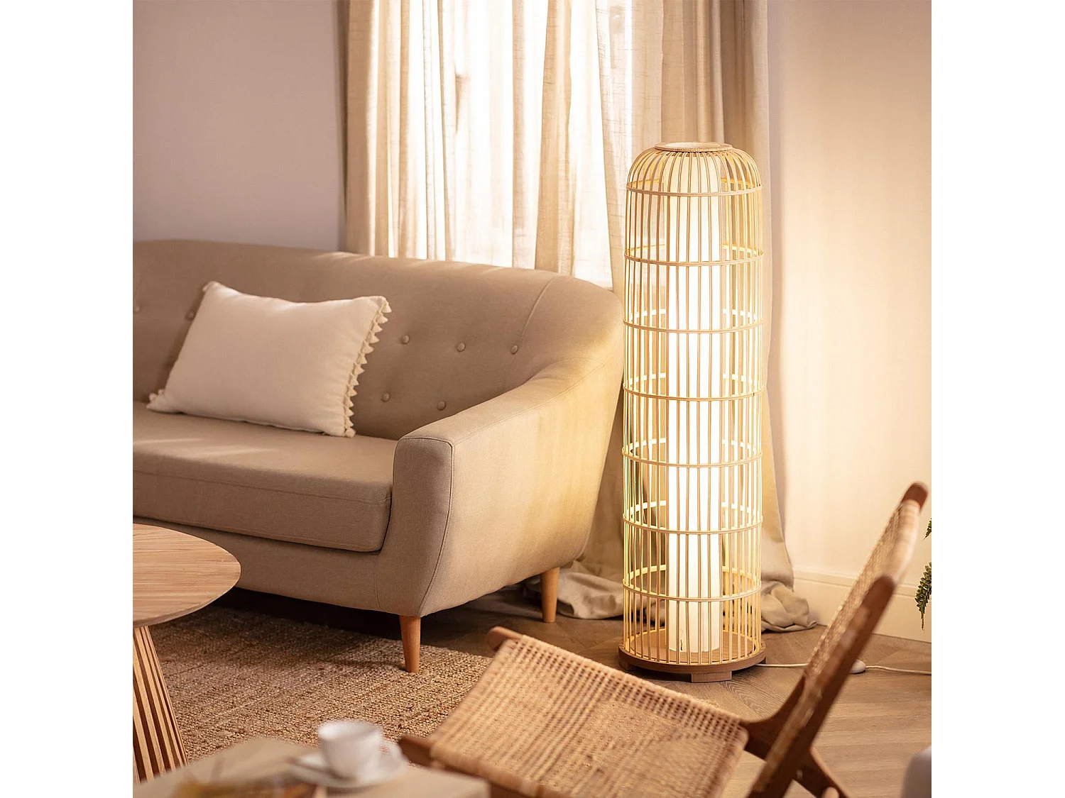 Lampadaire Bambou Manddy