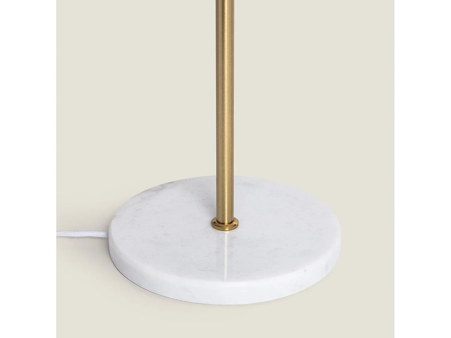 Lámpara de Pie Metal y Cristal Moonlight Brass 2 Focos Dorado