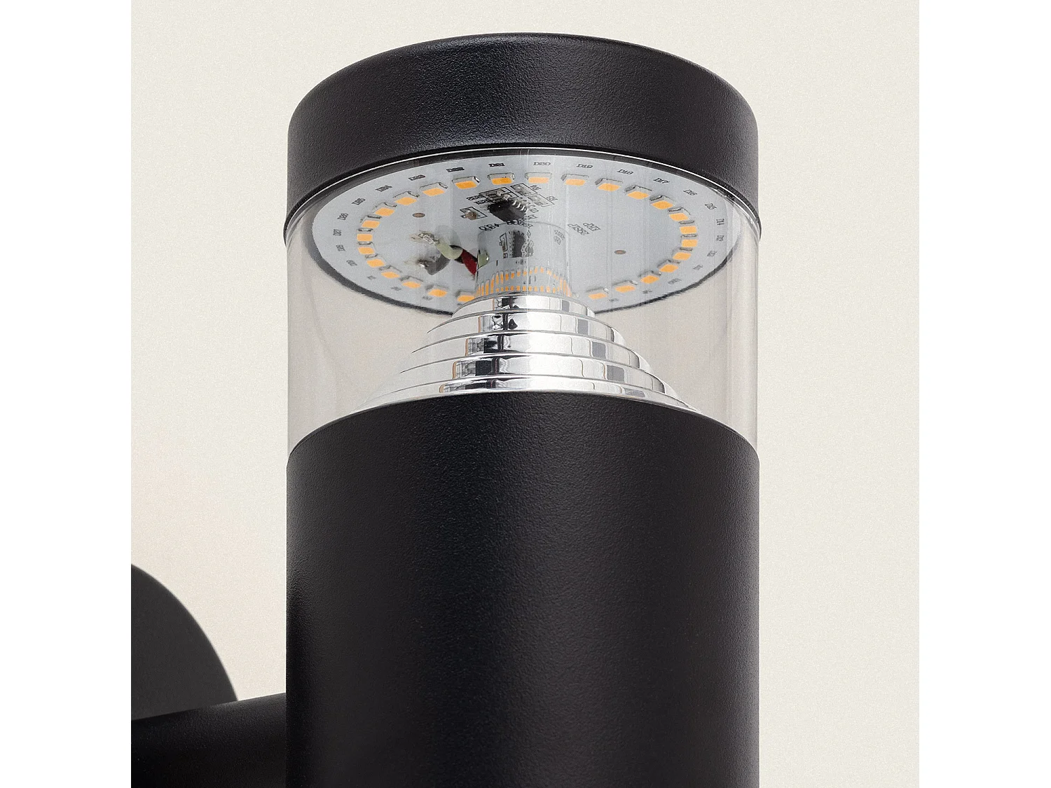 Lampe Murale LED Extérieure 5W Acier Inoxydable Inti Black 3000K Blanc chaud